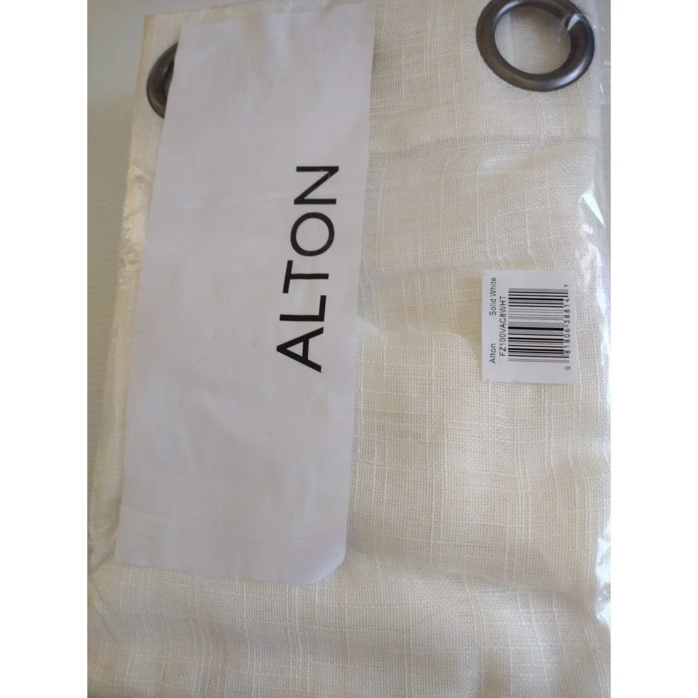 Alton window curtain panel grommets Solid White‎ 2 pack 50x78